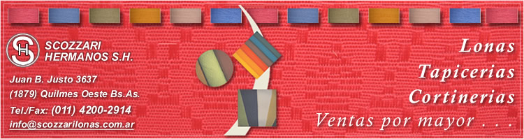 Scozzari Hermanos: Fabrica de Lonas, Telas y Tapiceria